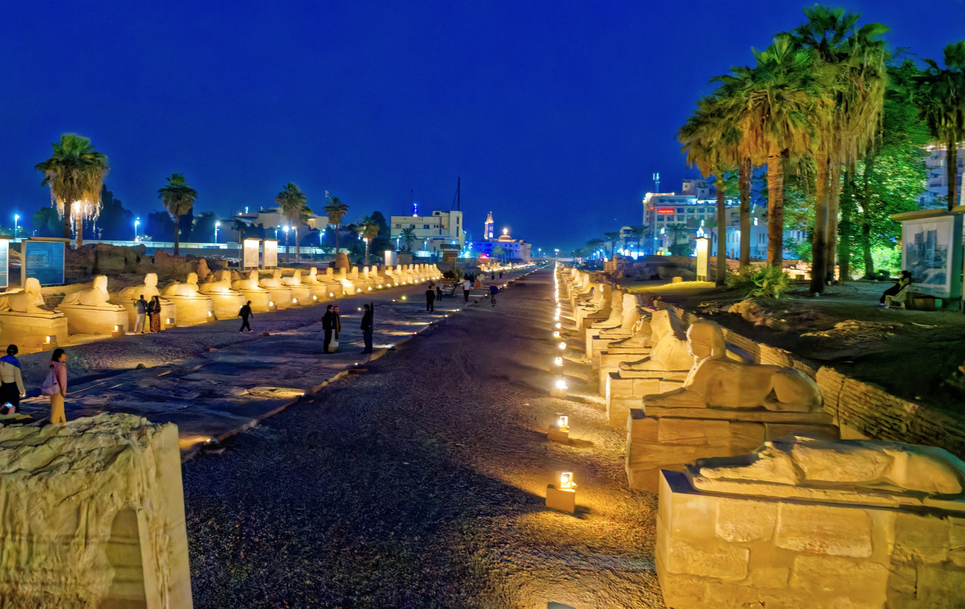 The Avenue of Sphinxes (الكباش) in Luxor